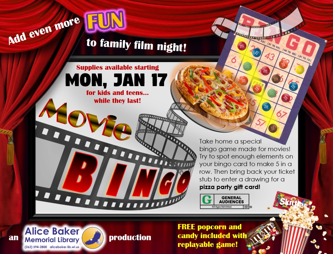 Movie Bingo flyer