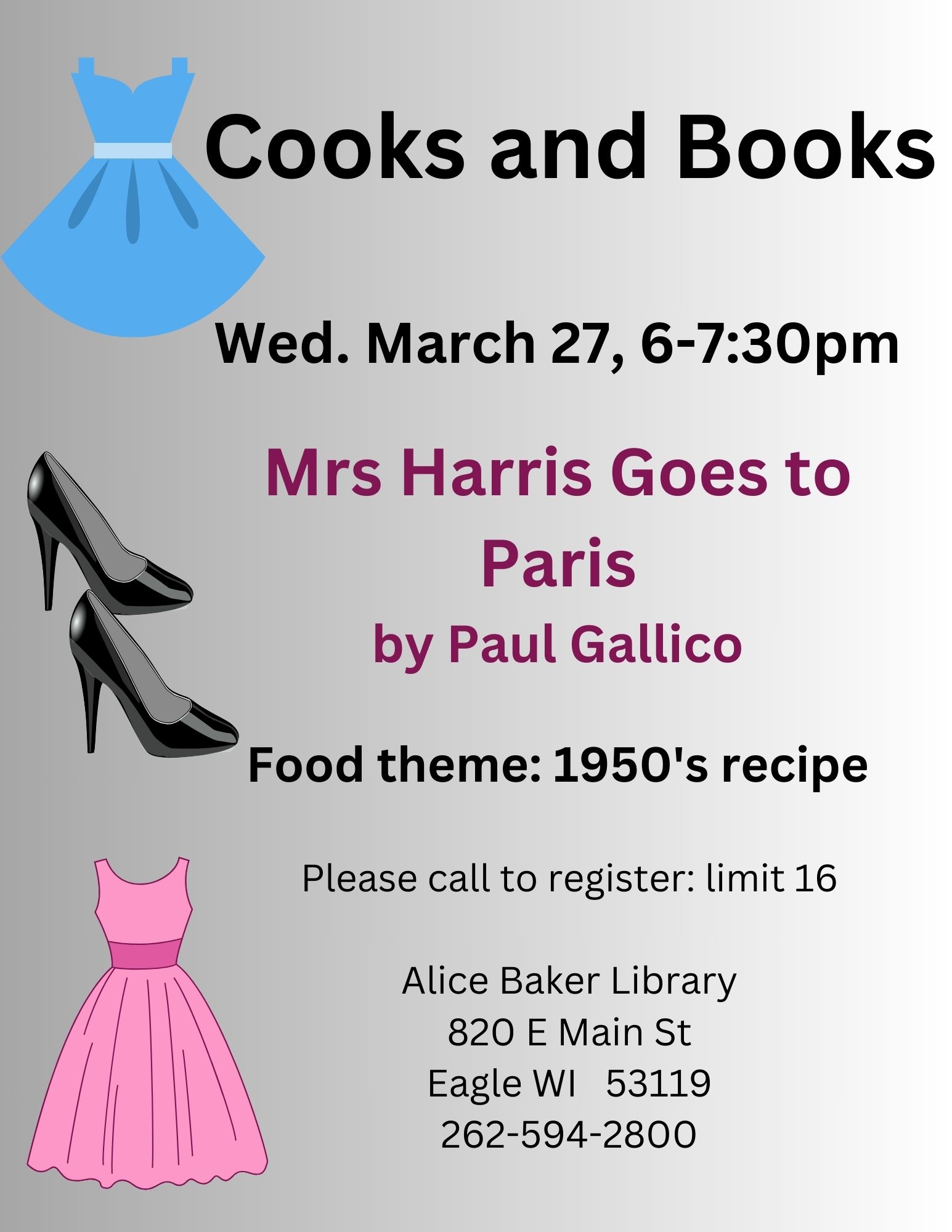 Cooks and Books March 2024
