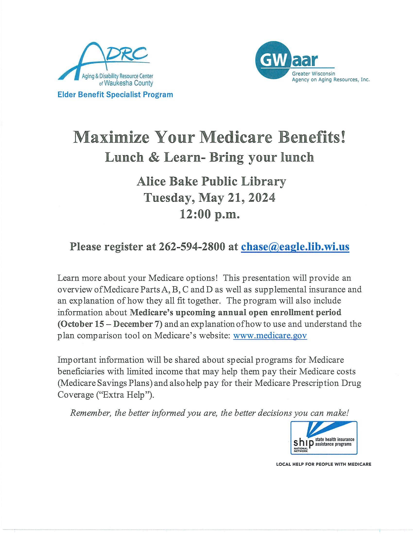 Lunch and Learn (Medicare)