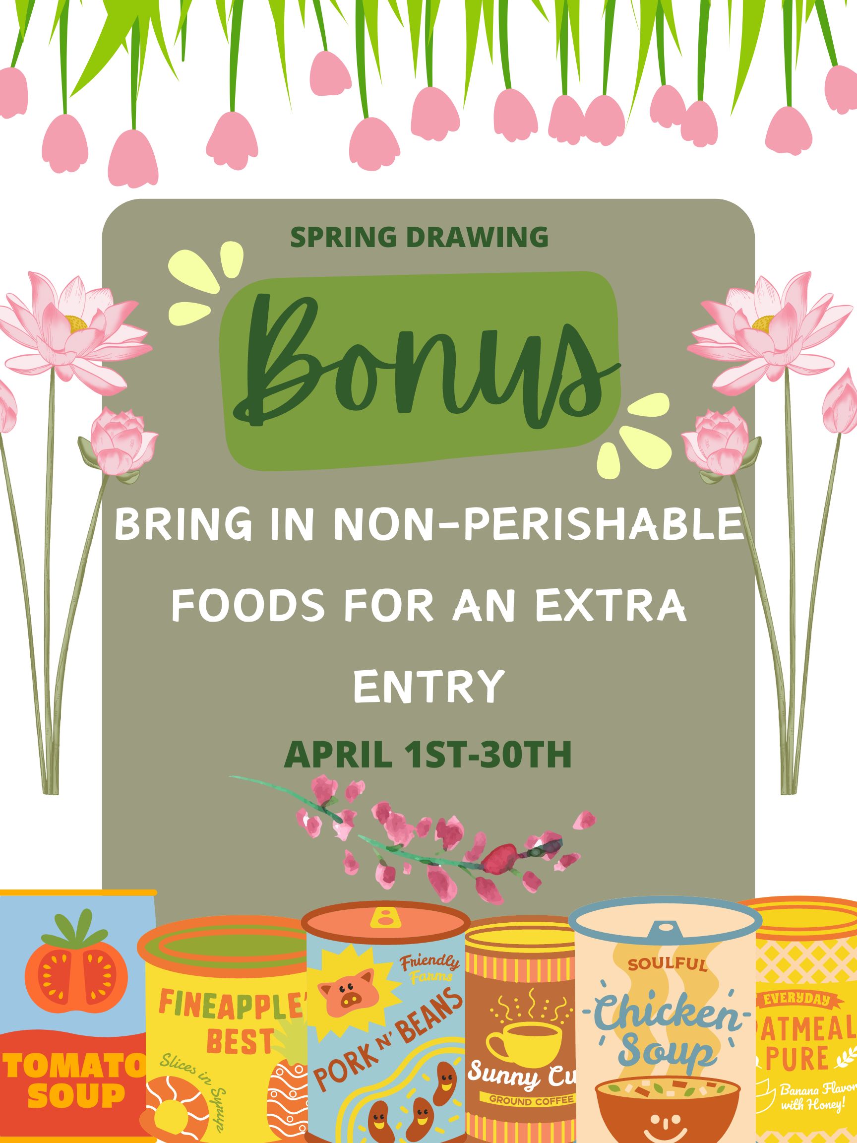 Spring Drawing bonus